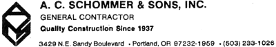 A. C. SCHOMMER & SONS, INC.